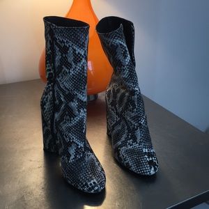 Public Desire snakeskin booties